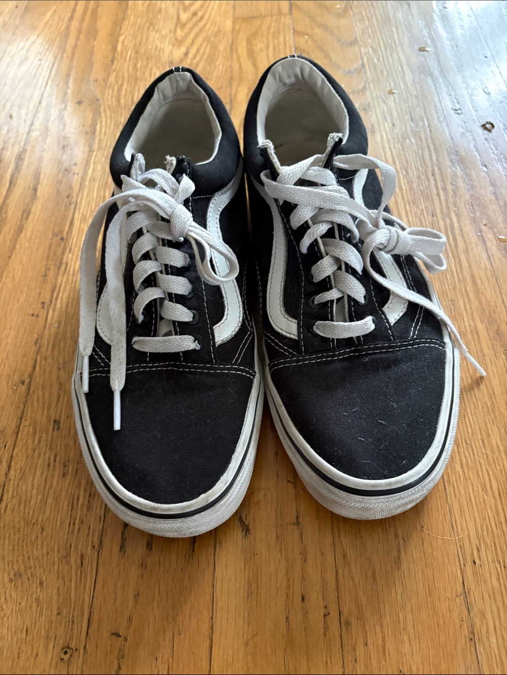 Vans Black and White Classic Skate Sneakers